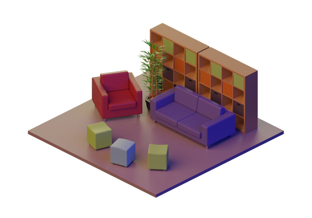 3D Model representation of a Chill-out Area