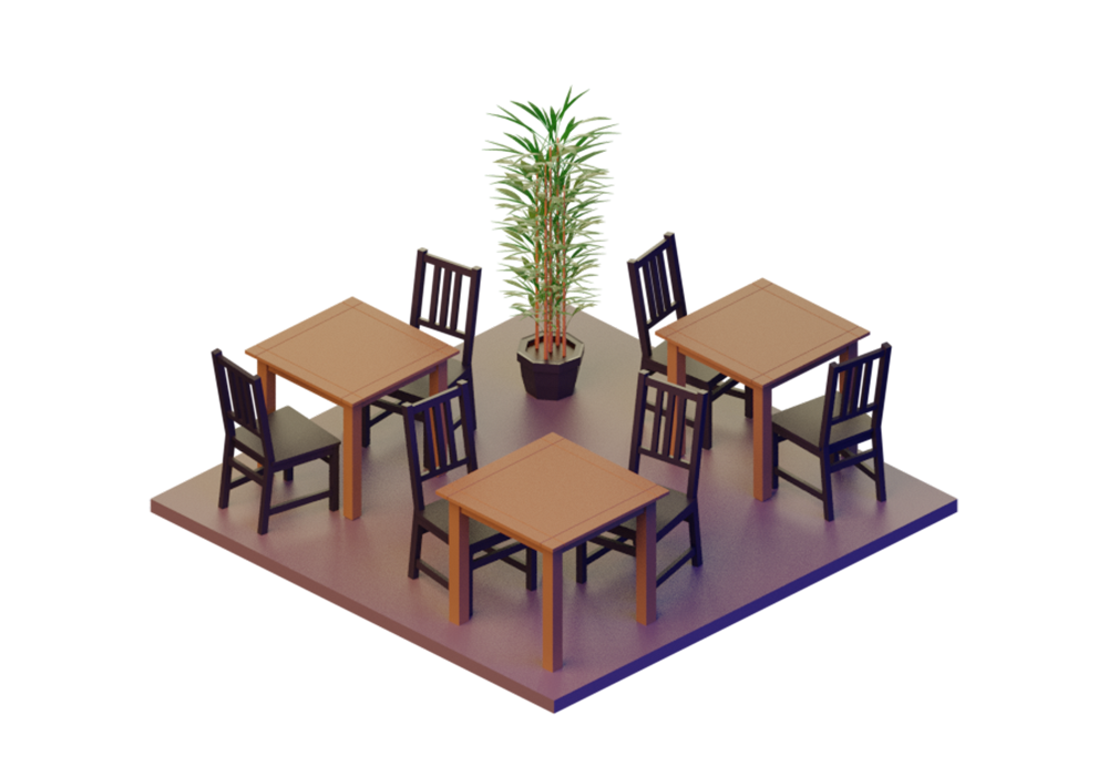 3D Model representation of Fond Coffee