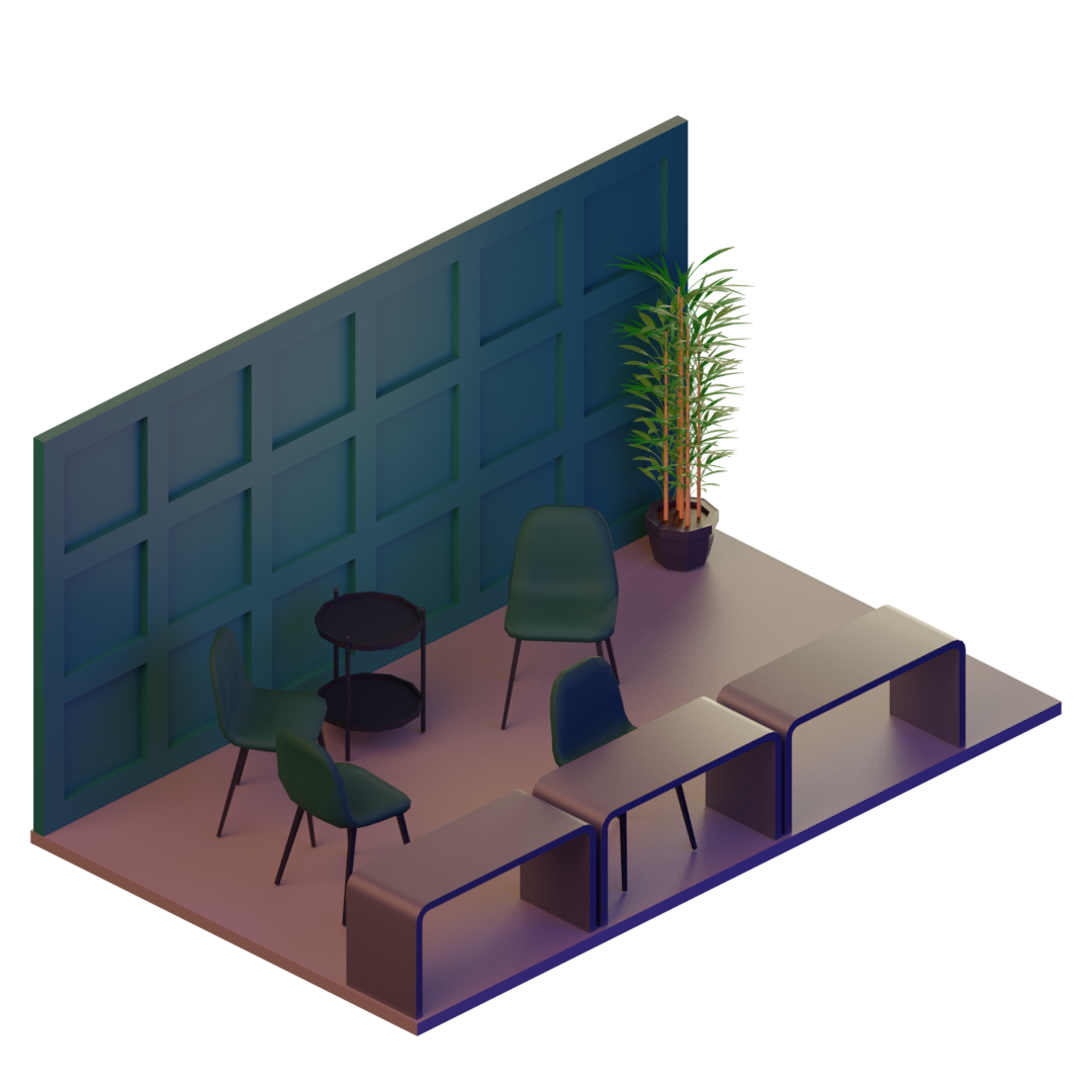 3D Model representation of our Conference Room